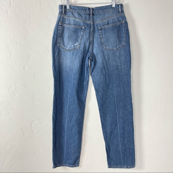 Reformation Jeans Denim Medium Wash Blue Vintage Baggy‎ High Rise Organic Cotton - Picture 2 of 8